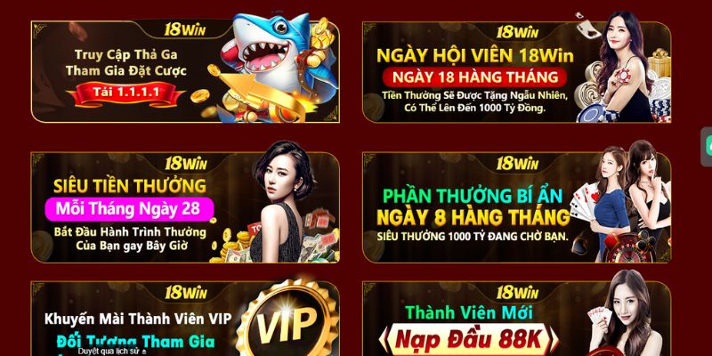 Kinh nghiệm để nhận khuyến mãi 18Win